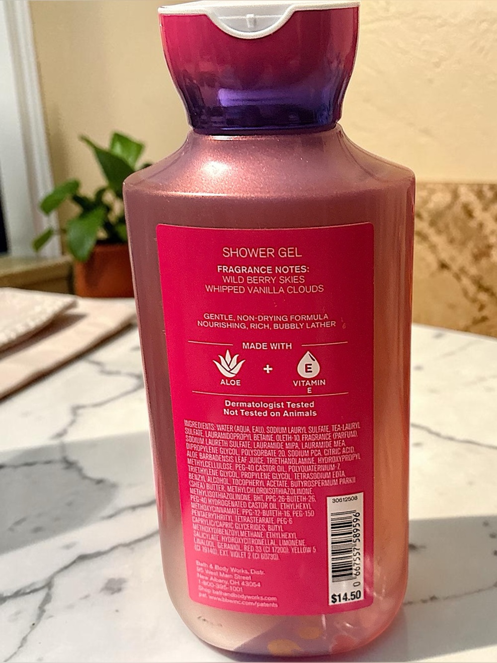 Bath & Body Works Pink and Purple Gradient Shower Gel - Picture 2 of 4